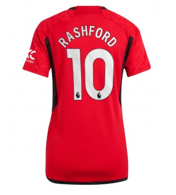 Manchester United Marcus Rashford #10 Replika Hjemmebanetrøje Dame 2023-24 Kortærmet